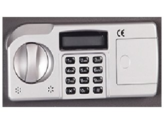 Hollon home safe LCD keypad with a round knob