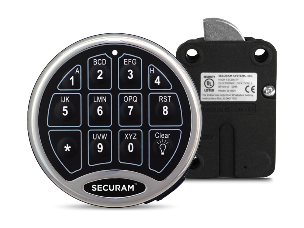 Securam SafeLogic BackLit keypad and lock body