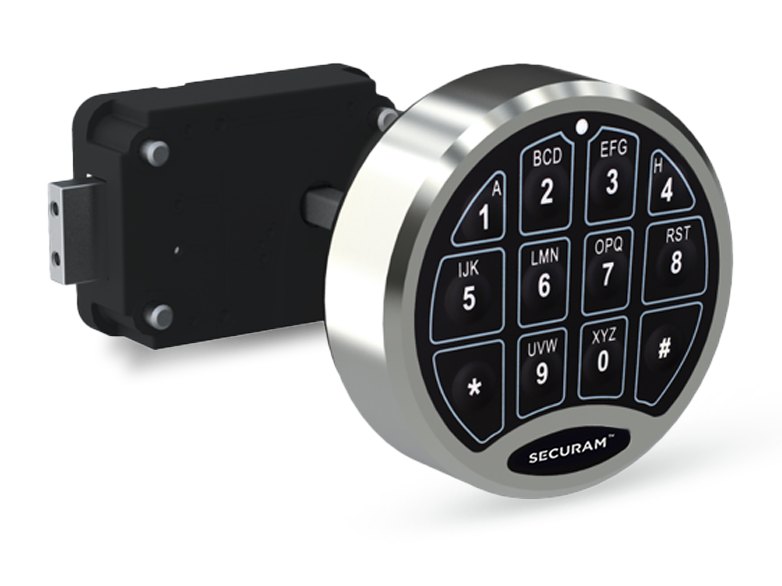 Securam SafeLogic Basic Direct Drive keypad with deadbolt lock body
