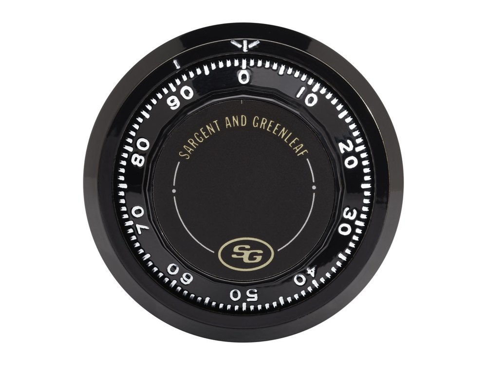 Sargent & Greenleaf mechanical safe lock dial and ring